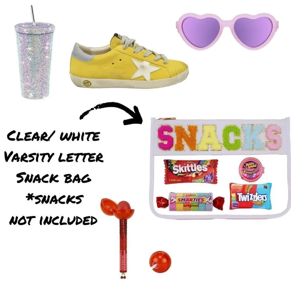GIFTS -Clear/White SNACK Bag